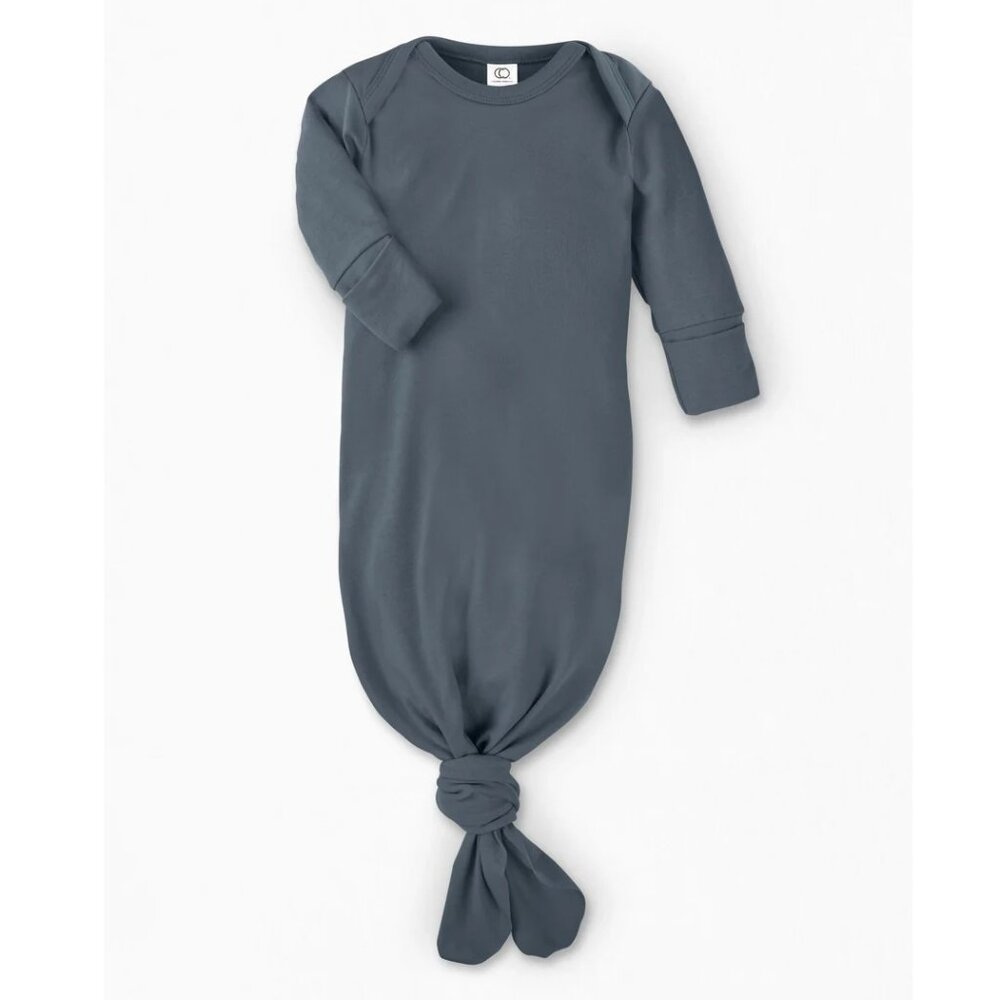 Colored Organics Landry Gown Size 0 - 3 Months NWT Sack Solid Harbor Blue